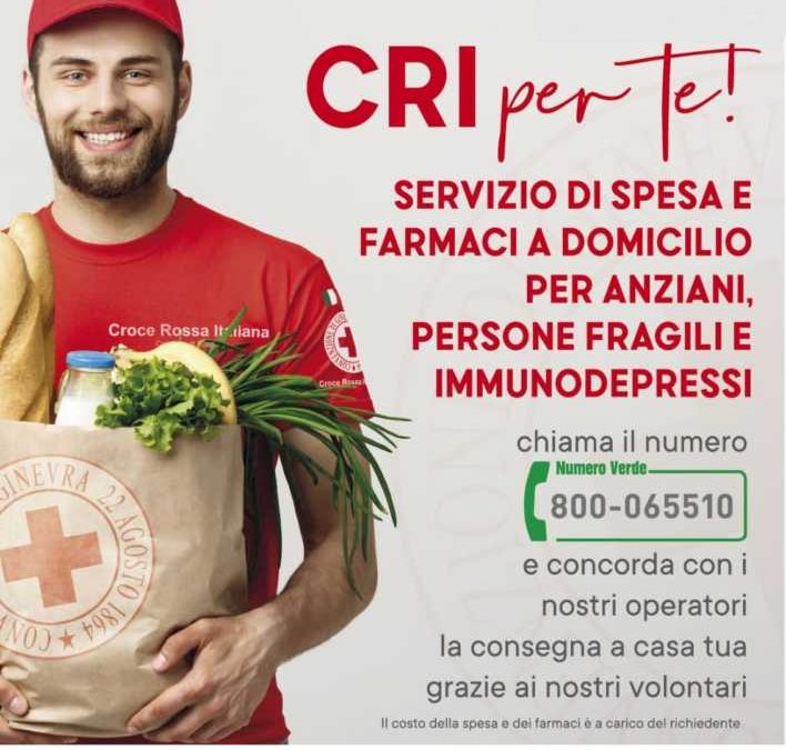 Spesa e farmaci a domicilio dalla Croce Rossa a Ladispoli, Cerveteri e Santa Marinella
