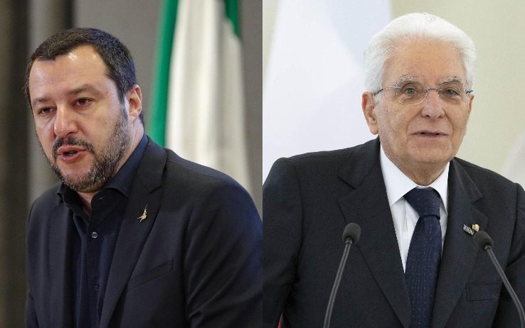 Emergenza coronavirus, colloquio telefonico tra Matteo Salvini e il presidente Mattarella