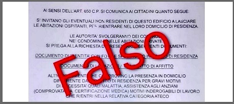 Cittadini attenti al falso volantino del Ministero dell’Interno