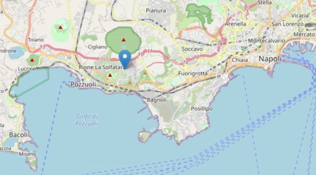 Campania, paura nell’area flegrea per uno sciame sismico tra le 4 e le 7 di stamane