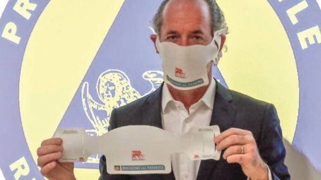 Coronavirus, parla il governatore Zaia: “Mascherine obbligatorie anche dopo il 4 maggio”