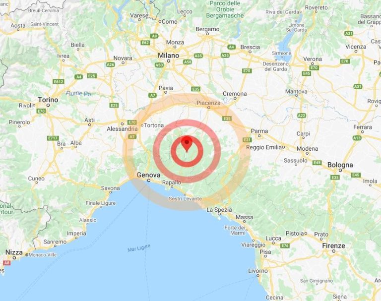 Emilia Romagna: registrata forte scosse sismica di magnitudo 4.2 a Cerignale (Piacenza)
