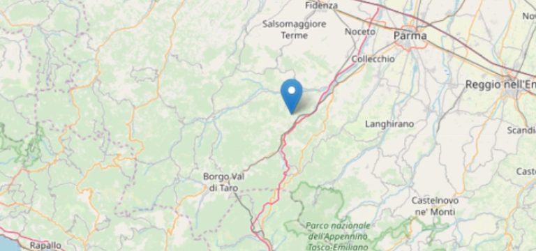 Registrate scosse sismiche nella provincia di Parma di magnitudo 2.1 e 2.7