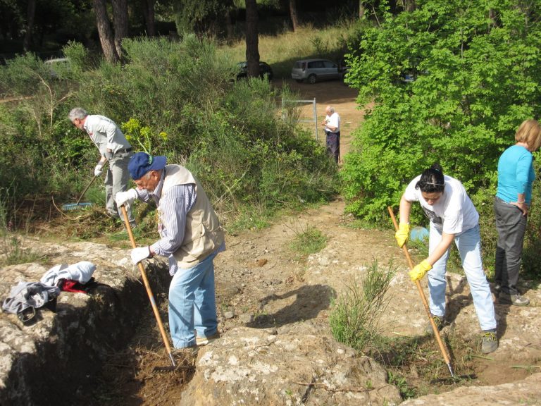 Impagabile il lavoro dei volontari nelle aree archeologiche ceretane
