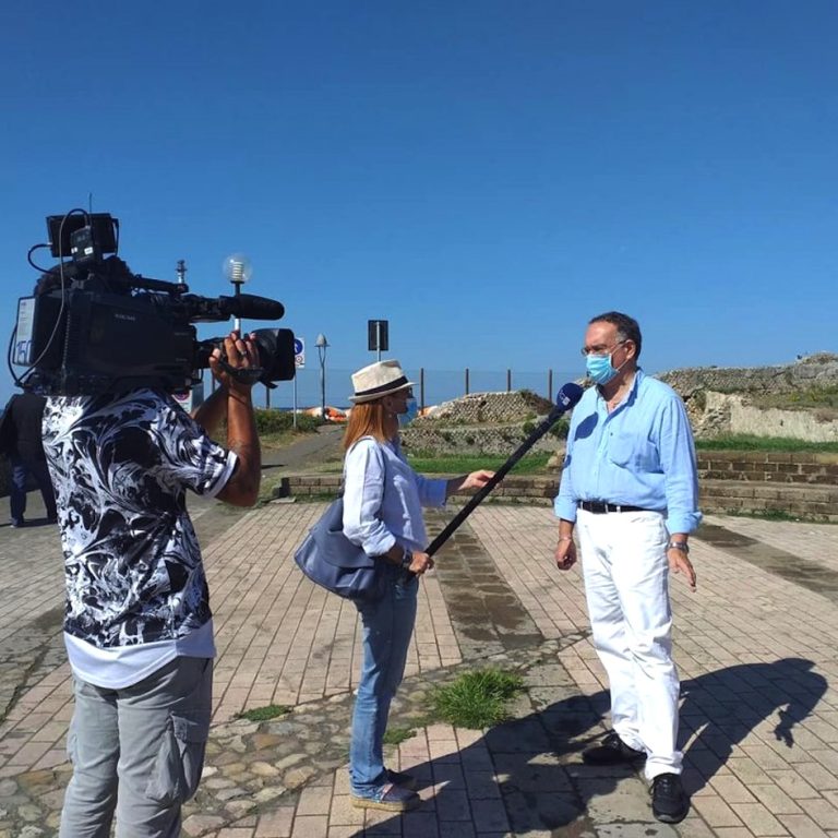 Il direttore di Ortica Social Gianni Palmieri ai microfoni del Tg3 Lazio