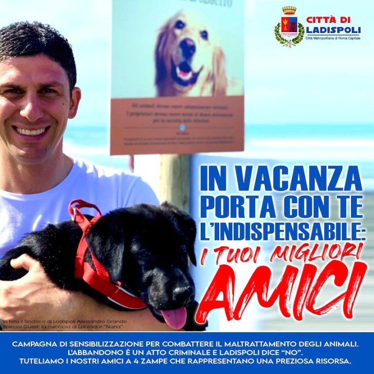 Ladispoli scende in campo contro l’abbandono degli animali 