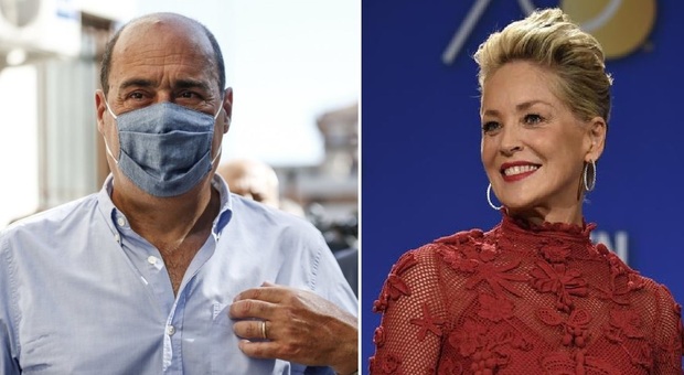 Usa, l’attrice Sharon Stone ringrazia Nicola Zingaretti per il ‘vaccino bene comune’