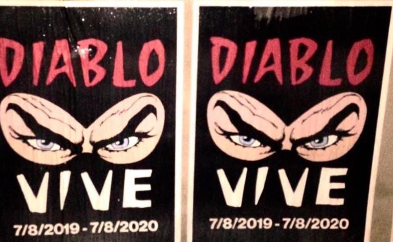 Roma, migliaia di manifesti di “Diabolik” ad un anno dall’assassinio dell’ultrà Fabrizio Piscitelli