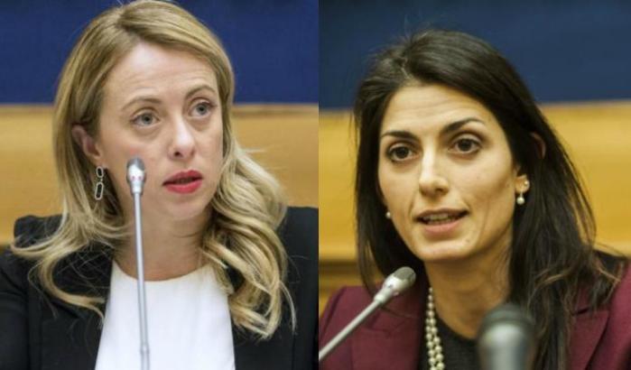 Duro attacco di Giorgia Meloni alla sindaca Raggi: “La Capitale è stata devastata da questi anni di gestione grillina”