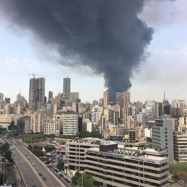 Beirut, nuovo incendio nel centro della città