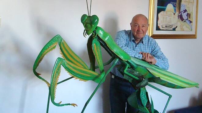 Valentini: “Una mantide religiosa all’ingresso del Museo di Scienze Naturali di Ladispoli”