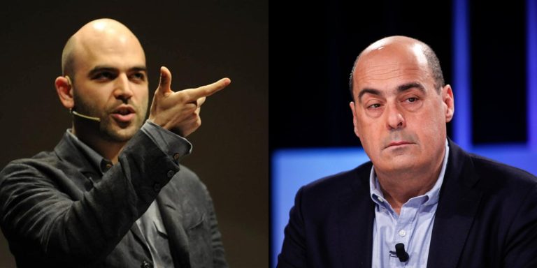Referendum, Roberto Saviano critica aspramente la posizione del Pd di Zingaretti