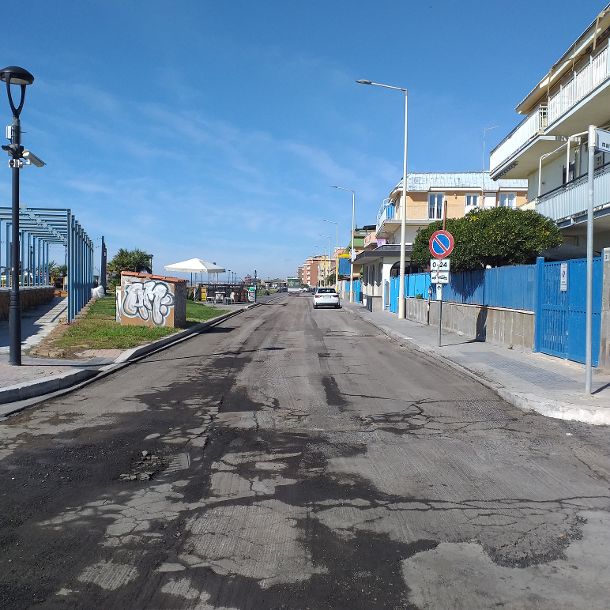 Ladispoli: iniziati i lavori stradali sul lungomare Marina di Palo