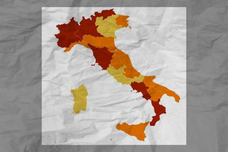 Coronavirus, sei regioni resteranno rosse (Calabria, Lombardia, Piemonte, Puglia, Sicilia, Valle d’Aosta) sino al 3 dicembre