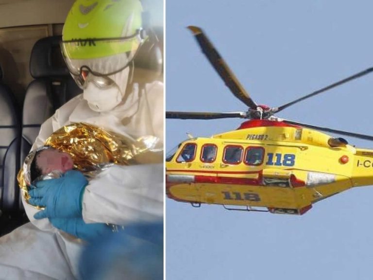 Lampedusa, una migrante ha partorito in Elicottero che la stava portando ad Agrigento