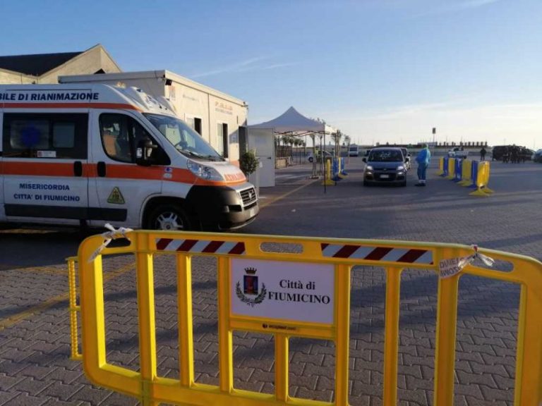 Tamponi rapidi a Fiumicino: inaugurato presidio di piazzale Molinari