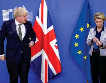 Brexit: “Fumata nera” dopo la cena tra Boris Johnson e Ursula von der Leyen. Rimangono le divergenze