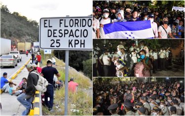 Carovana di 4.500 migranti partiti dall’Honduras si stanno dirigendo verso gli Stati Uniti