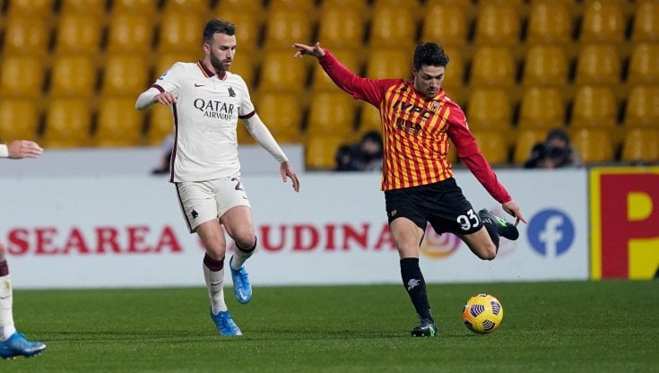 Calcio, deludente pareggio tra la Roma e il Benevento