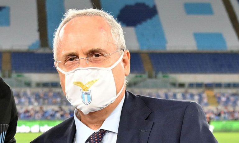 Lazio Calcio, la Figc ha deferito il presidente Lotito per violazione dei protocolli sanitari anti Covid della Federazione
