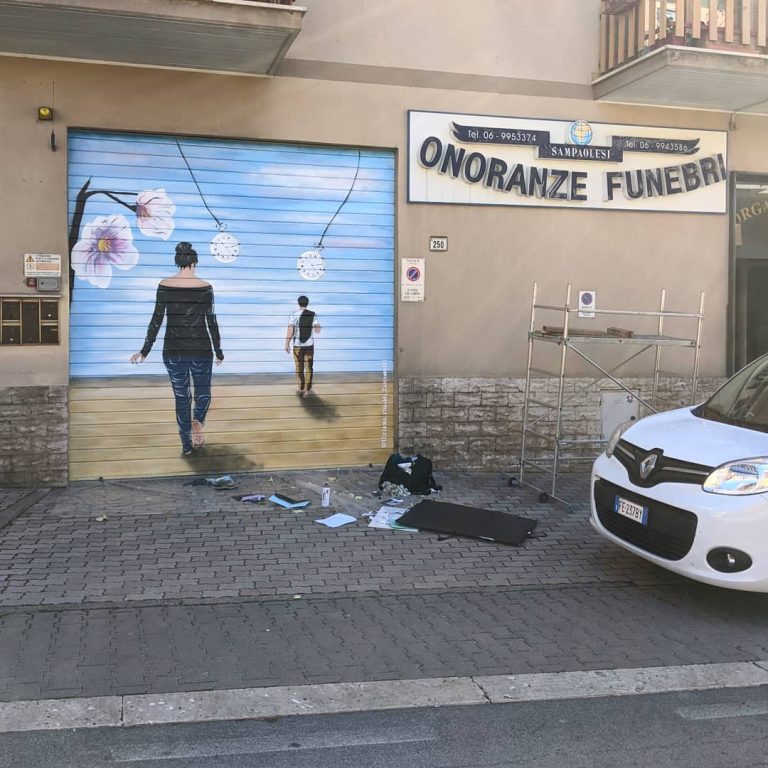 Cerveteri si colora, nuova opera di Tiziana Rinaldi Giacometti