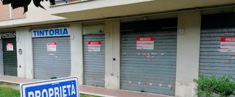 Crisi del commercio: in otto anni (2012-2020) hanno chiuso in Italia oltre 77mila negozi