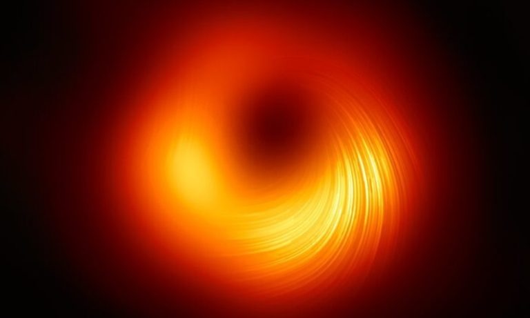 Astronomia: eccezionale fotografia dei campi magnetici attorno ad un buco nero