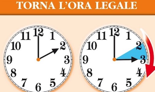 Stanotte scatta l’ora legale: lancette avanti di 60 minuti