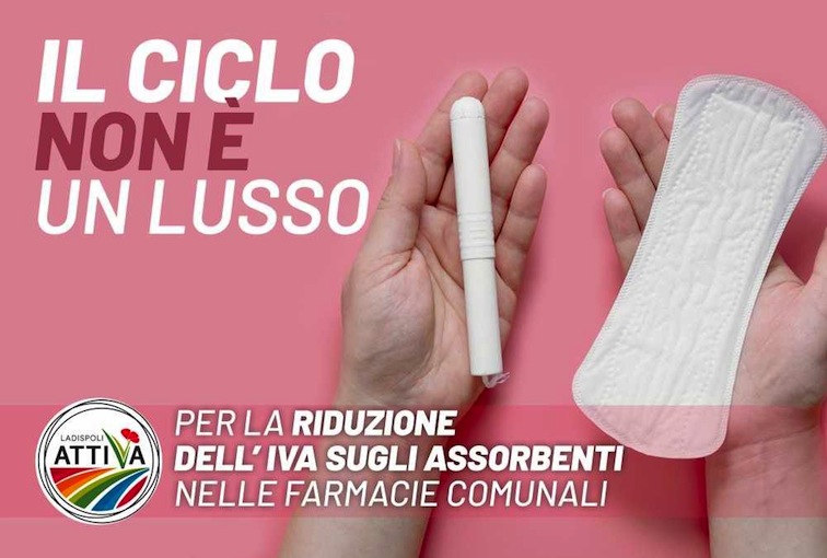 Ladispoli Attiva sulla Tampon Tax: “Iva al 4% nelle farmacie comunali”