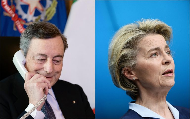 Recovery, oggi Ursula von der Leyen incontra il premier Draghi a Cinecittà