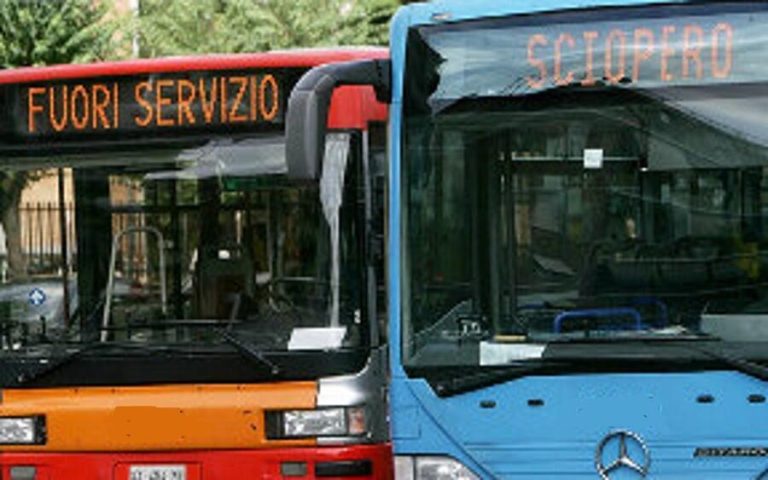 Lavoratori del trasporto pubblico locale in sciopero oggi e per 24 ore. A Roma (8.30-17 e dalle 20 a fine servizio)