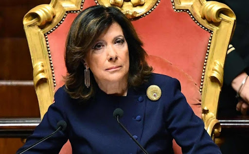 Minacce di morte alla presidente del Senato Elisabetta Casellati