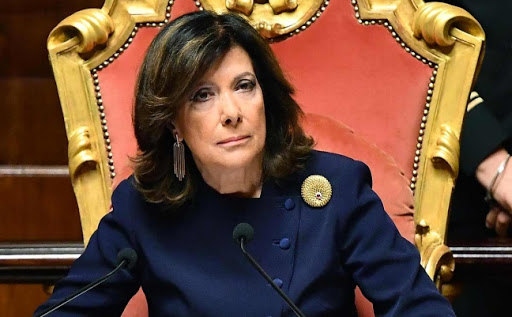 Minacce di morte alla presidente del Senato Elisabetta Casellati