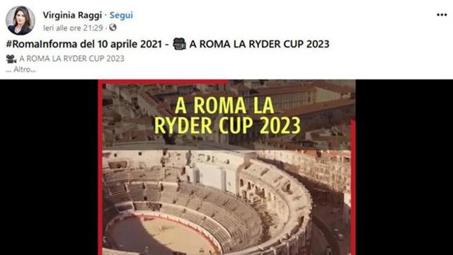 Clamorosa gaffe della sindaca Raggi: scambia l’arena di Nimes in Francia per il Colosseo: rimosso troppo tardi il posto