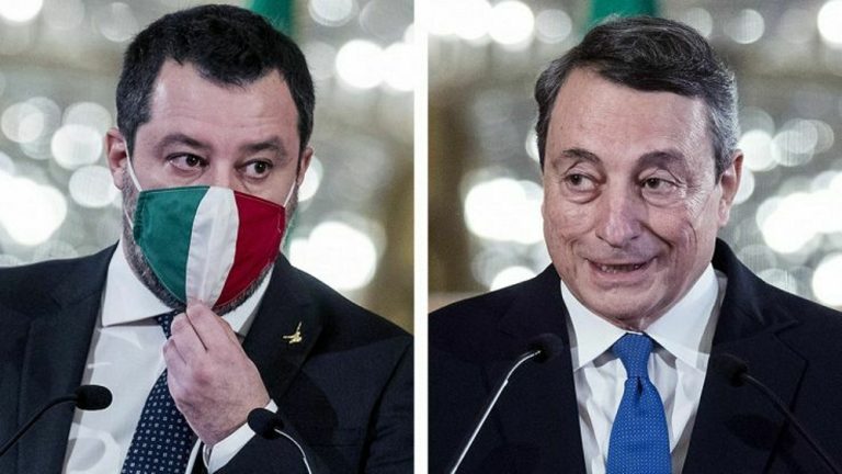 Governo, tensione tra il premier Draghi e Matteo Salvini sul coprifuoco
