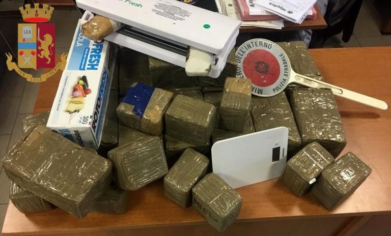 Modena, sequestrati oltre 44 chili di droga: una persona in manette