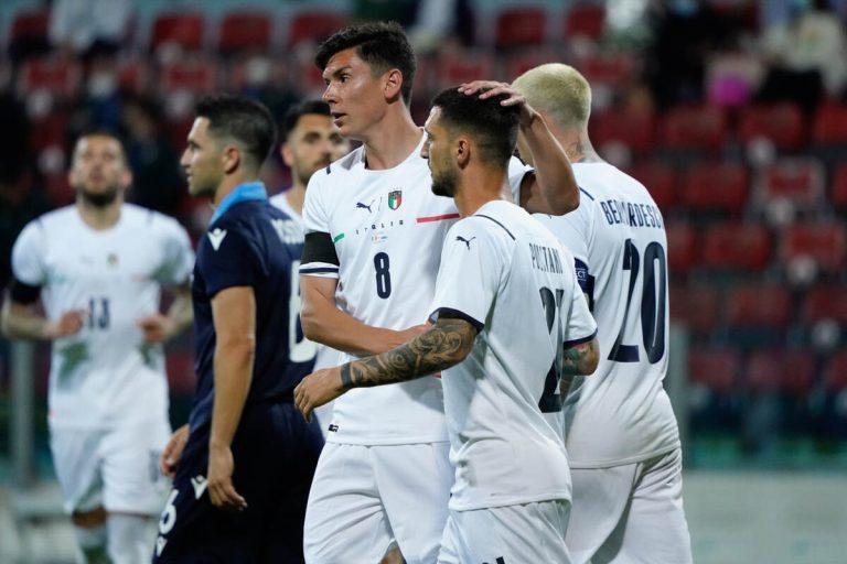 Calcio, l’Italia travolge 7 a 0 San Marino