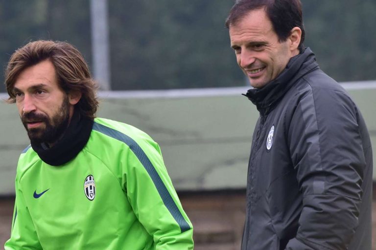 Calcio, la Juventus saluta Pirlo e accoglie Allegri