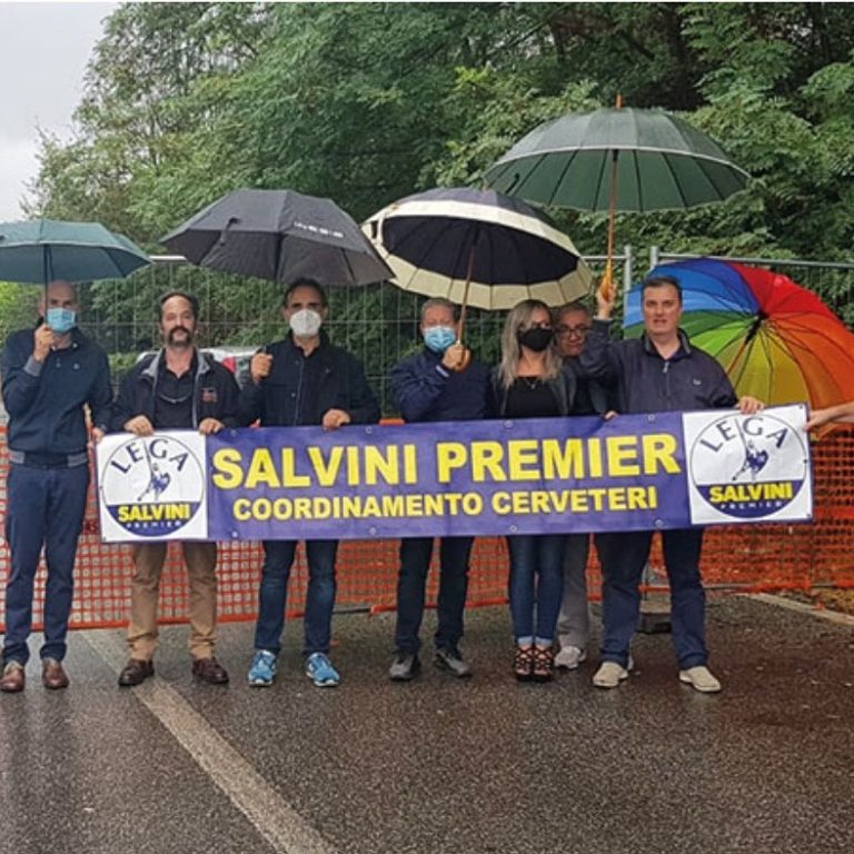 La Lega ceretana protesta per la precaria riqualificazione della via Sasso-Manziana