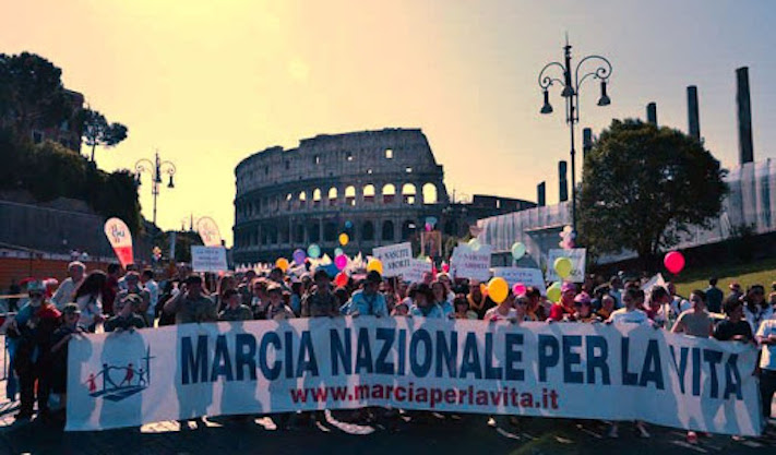 Ai Fori Imperiali “La marcia della vita” sospesa l’anno scorso per il Covid