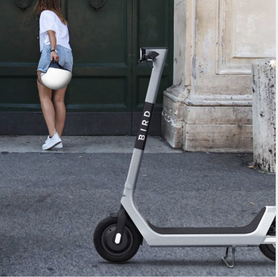 I monopattini “Bird” conquistano le periferie della Capitale