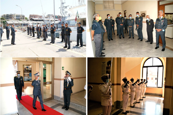 GdF: il comandante regionale Lazio, Gen. D. Virgilio Pomponi, in visita ai reparti del corpo di Civitavecchia