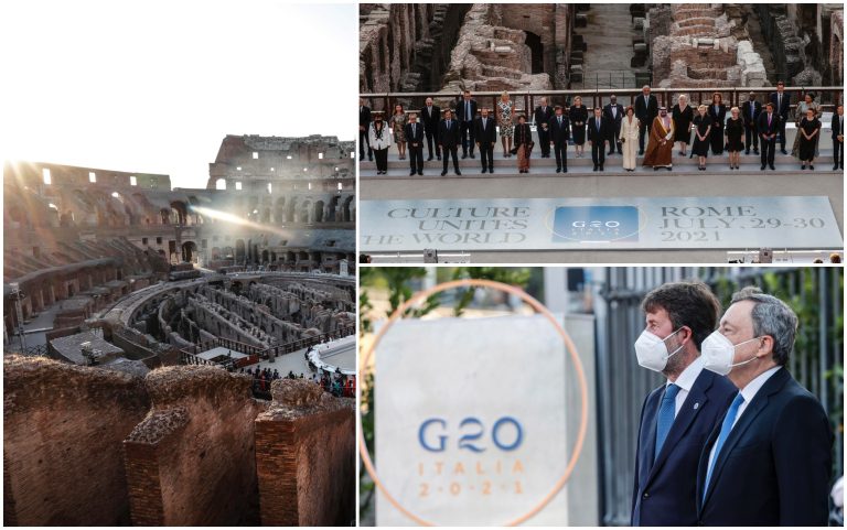 G20 della cultura al Colosseo, parla il premier Draghi: “E’ cruciale per la ripartenza del Paese”