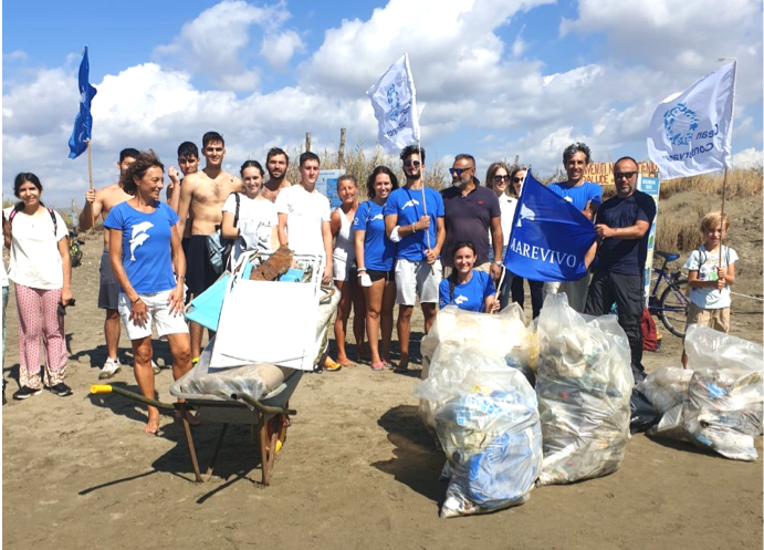 Marevivo per la giornata mondiale contro l’abbandono dei rifiuti: blitz a Torre Flavia