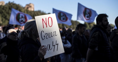 Roma, senza incidenti la manifestazione contro il Green pass al Circo Massimo