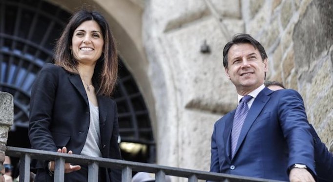 Elezioni a Roma, la Raggi ci crede: “Con Giuseppe Conte vinciamo e battiamo Michetti al ballottaggio”