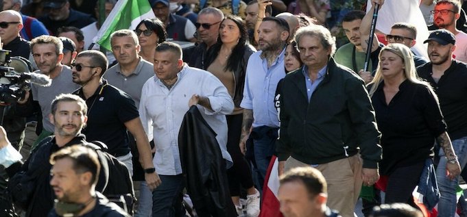 Violenze a Roma, parlano Fiore e Castellino di Forza Nuova: “Eravamo in piazza per protestare contro l’obbligo di green pass”