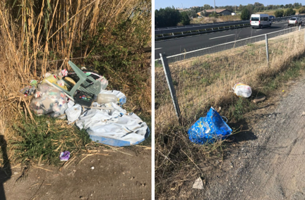 Le campagne ceriti utilizzate come discariche a cielo aperto