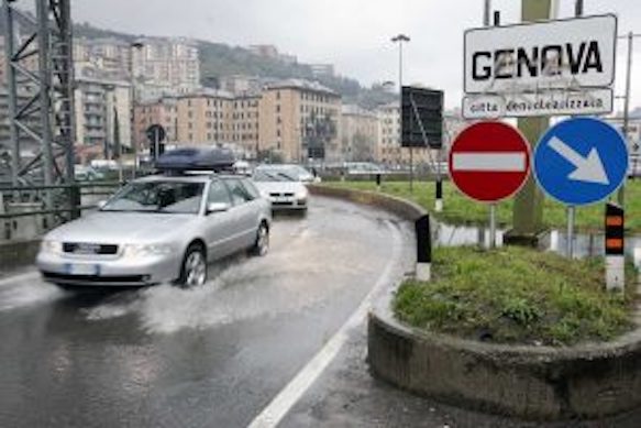 Maltempo, allerta rossa in Liguria nel savonese e nella provincia di Genova