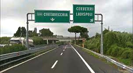 A12 Roma-Civitavecchia: chiusure notturne entrata dello svincolo di Cerveteri